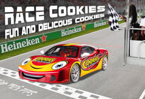 Cookies, race cookies, fun and delicous cookies | Label Design by SAI DESIGNS