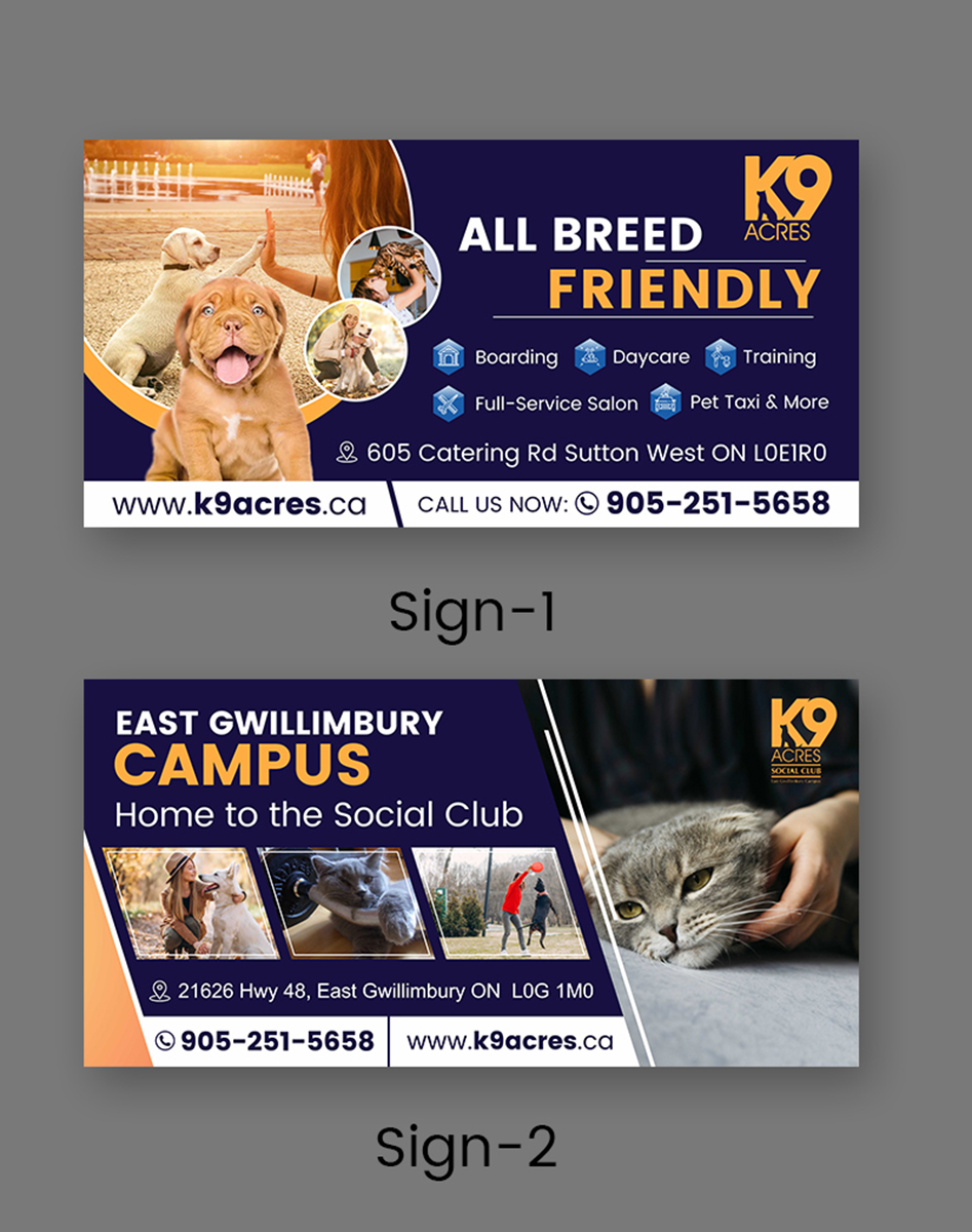 Signage Design by AweSomeLogoTeam for this project | Design #22528466