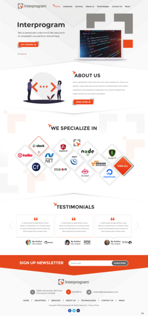 Wordpress Design by pb for Interprogram, Inc. | Design: #22527640
