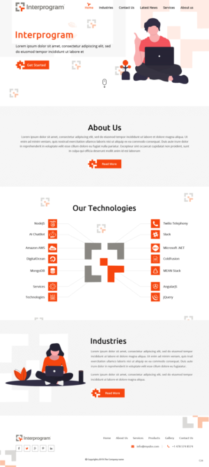 Wordpress Design by pb for Interprogram, Inc. | Design: #22527642