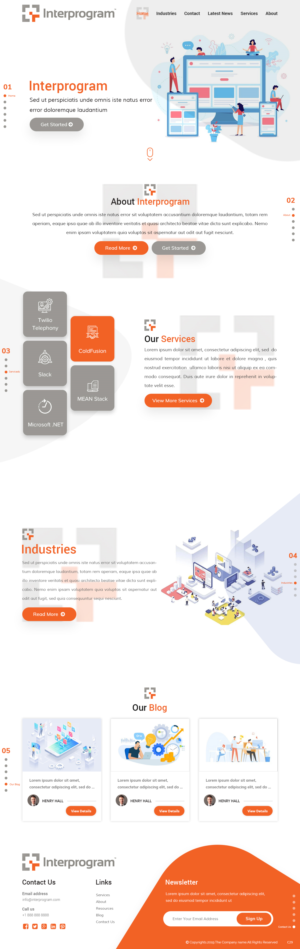 Wordpress Design by pb for Interprogram, Inc. | Design: #22527644