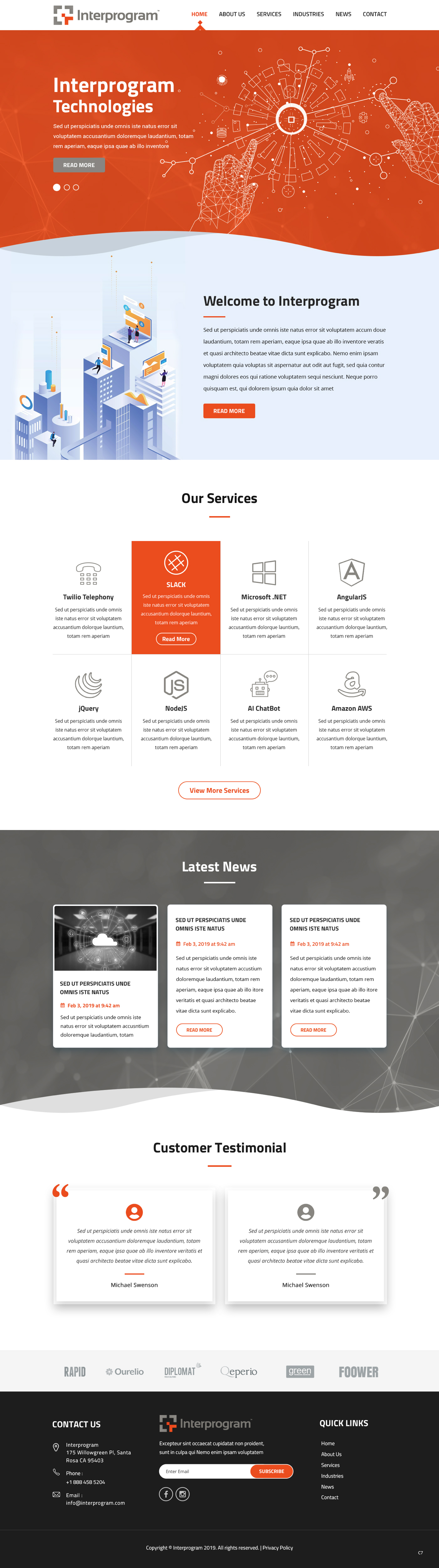 Wordpress Design by pb for Interprogram, Inc. | Design #22527645