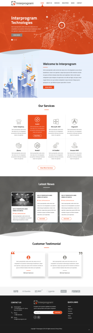 Wordpress Design by pb for Interprogram, Inc. | Design: #22527645