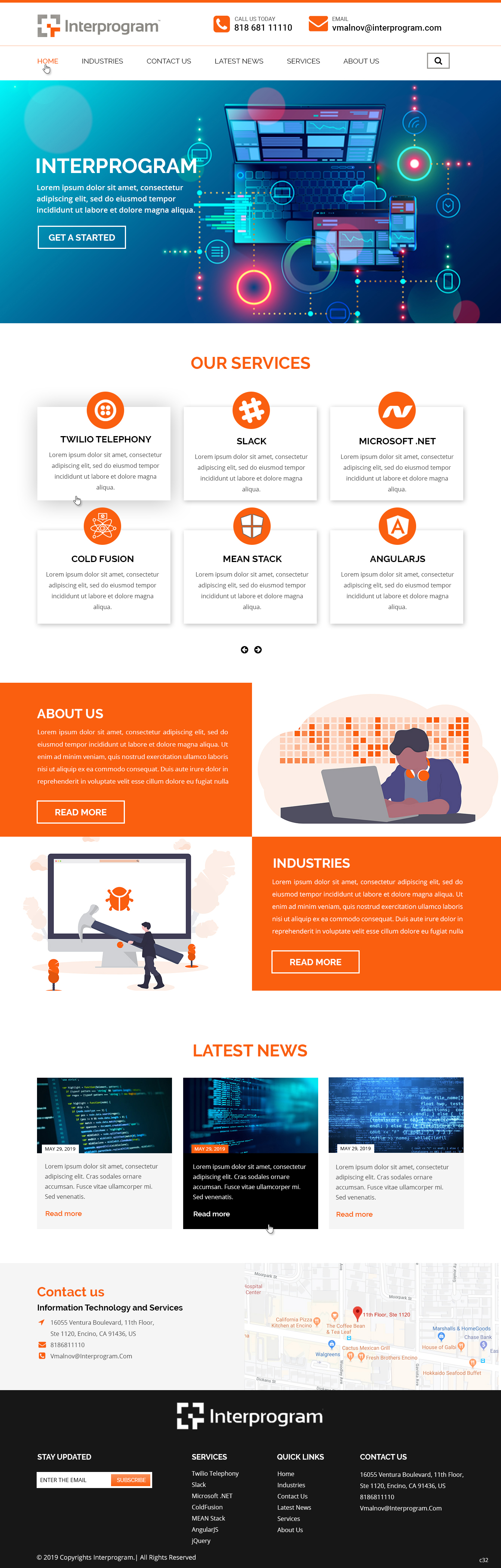 Wordpress Design by pb for Interprogram, Inc. | Design #22527646