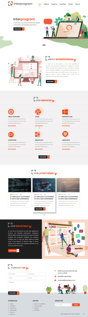 Wordpress Design by pb for Interprogram, Inc. | Design: #22527648