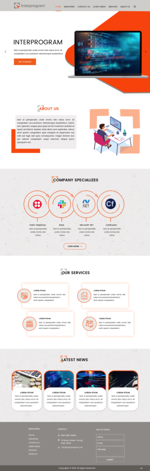 Wordpress Design by pb for Interprogram, Inc. | Design: #22527649