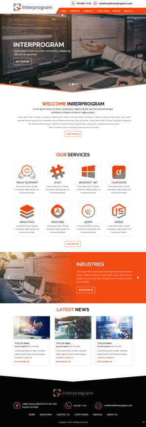 Wordpress Design by pb for Interprogram, Inc. | Design: #22527650