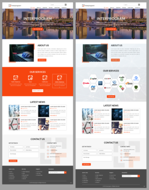 Wordpress Design by pb for Interprogram, Inc. | Design: #22527651