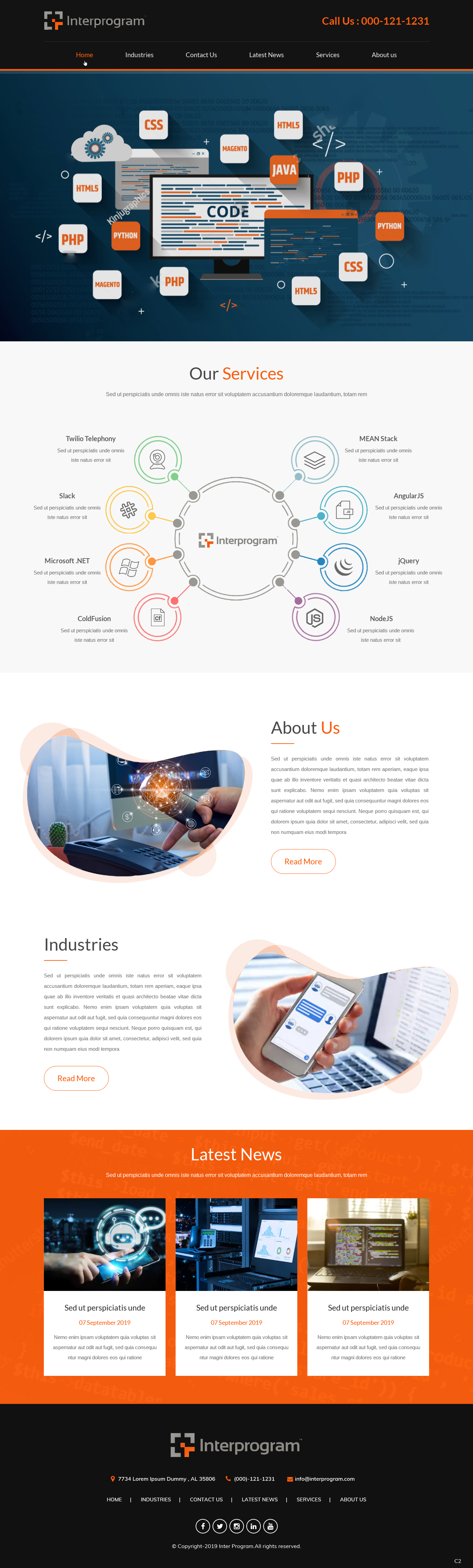 Wordpress Design by pb for Interprogram, Inc. | Design #22529564