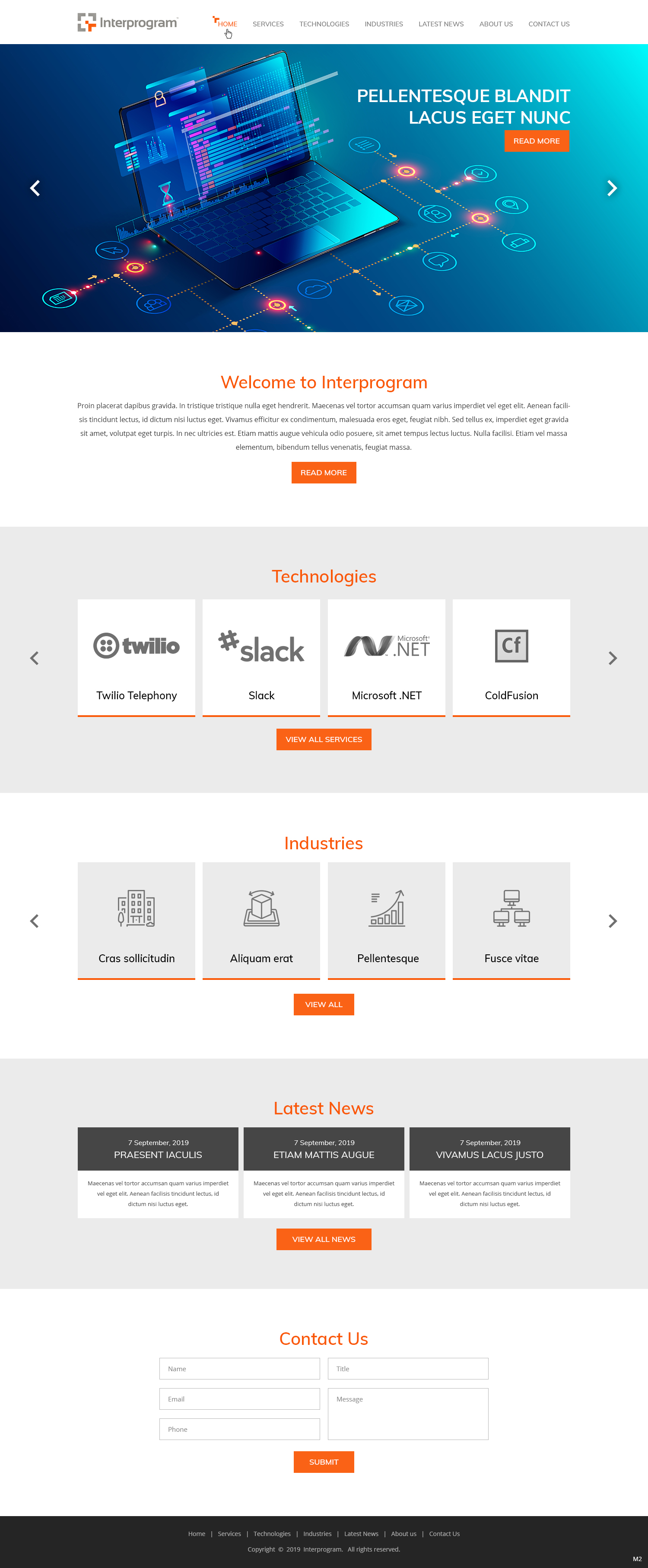 Wordpress Design by pb for Interprogram, Inc. | Design #22529565
