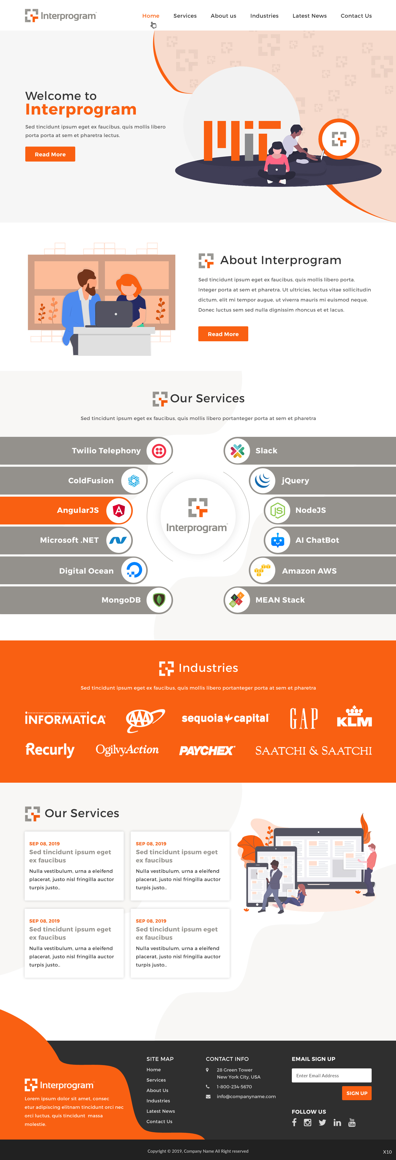 Wordpress Design by pb for Interprogram, Inc. | Design #22529566