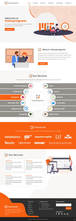 Wordpress Design by pb for Interprogram, Inc. | Design: #22529566