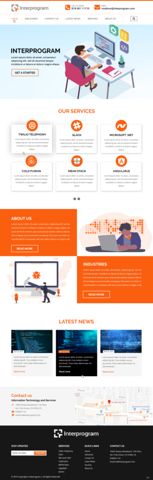 Wordpress Design by pb for Interprogram, Inc. | Design: #22541712