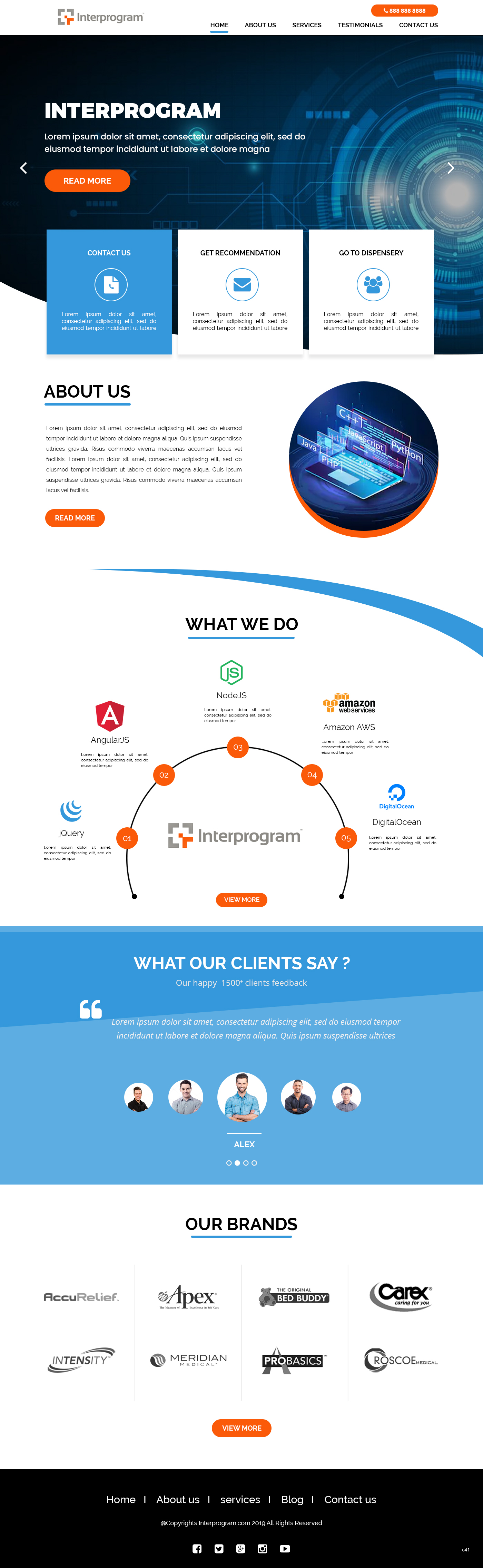 Wordpress Design by pb for Interprogram, Inc. | Design #22541713
