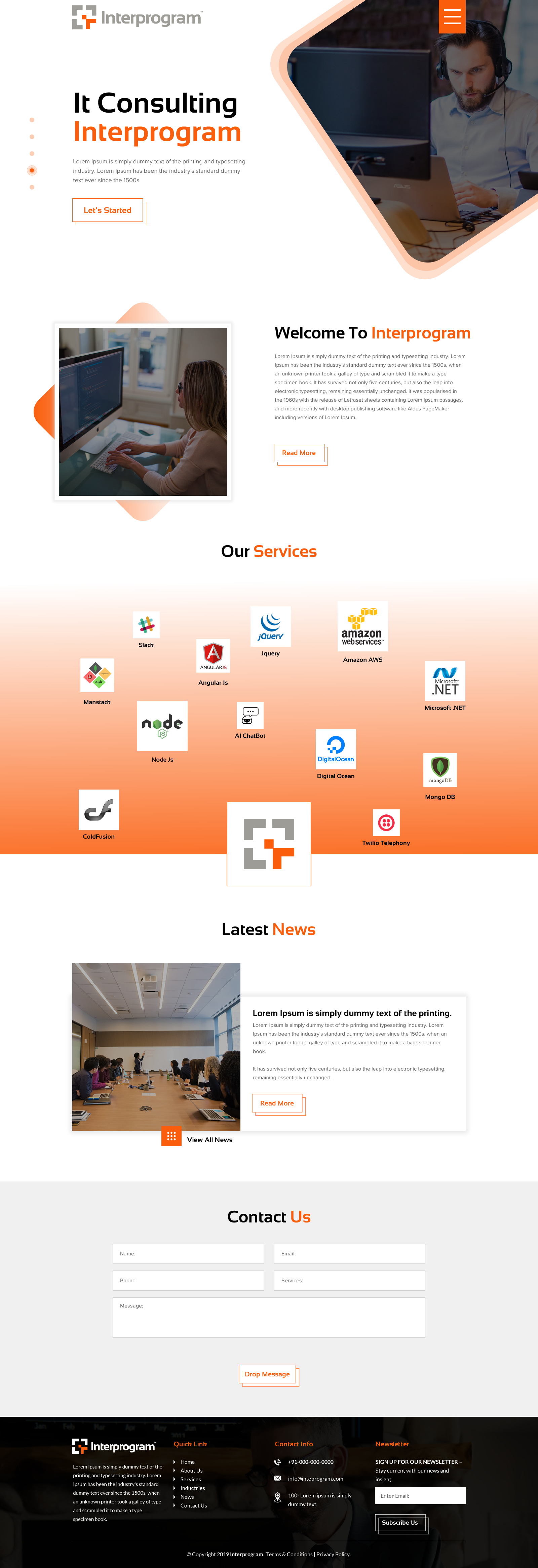 Wordpress Design by rightway for Interprogram, Inc. | Design #22528340