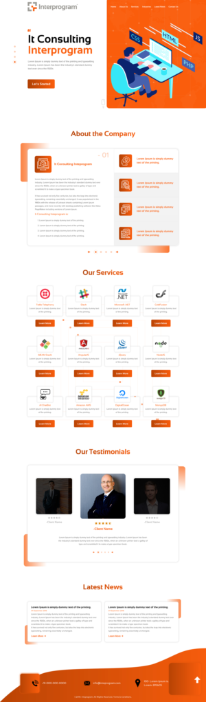 Wordpress Design by rightway for Interprogram, Inc. | Design: #22528342