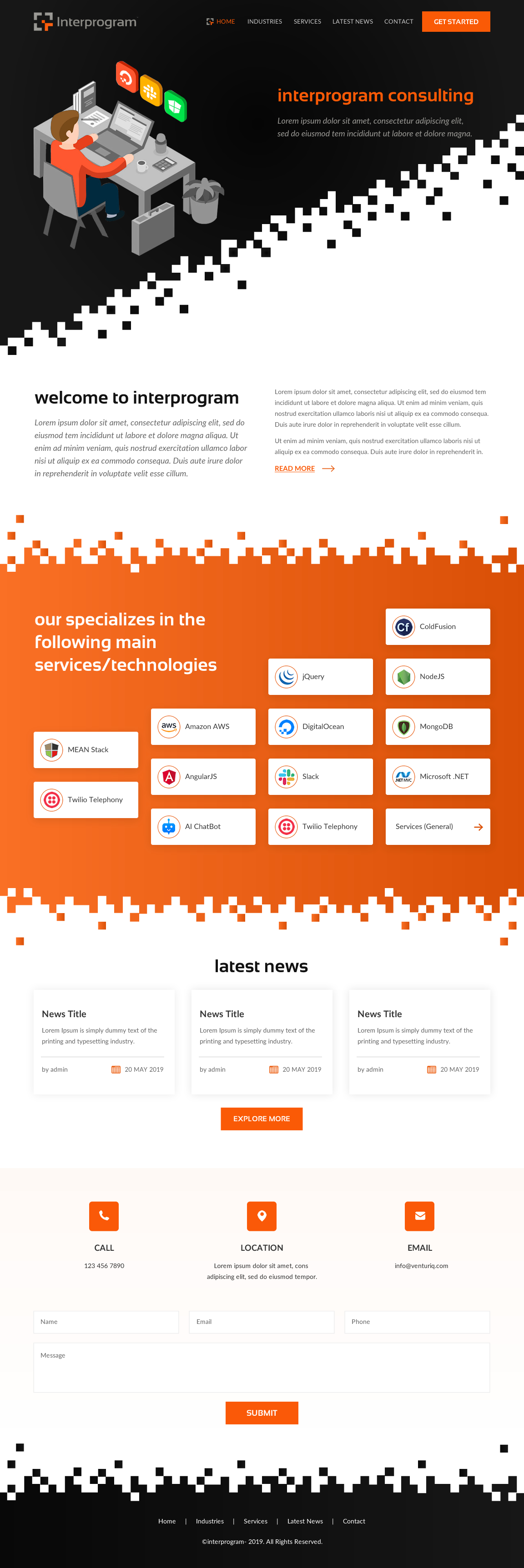 Wordpress Design by rightway for Interprogram, Inc. | Design #22528343