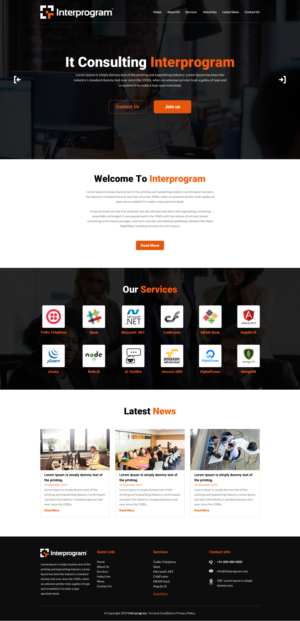 Wordpress Design by rightway for Interprogram, Inc. | Design: #22528347