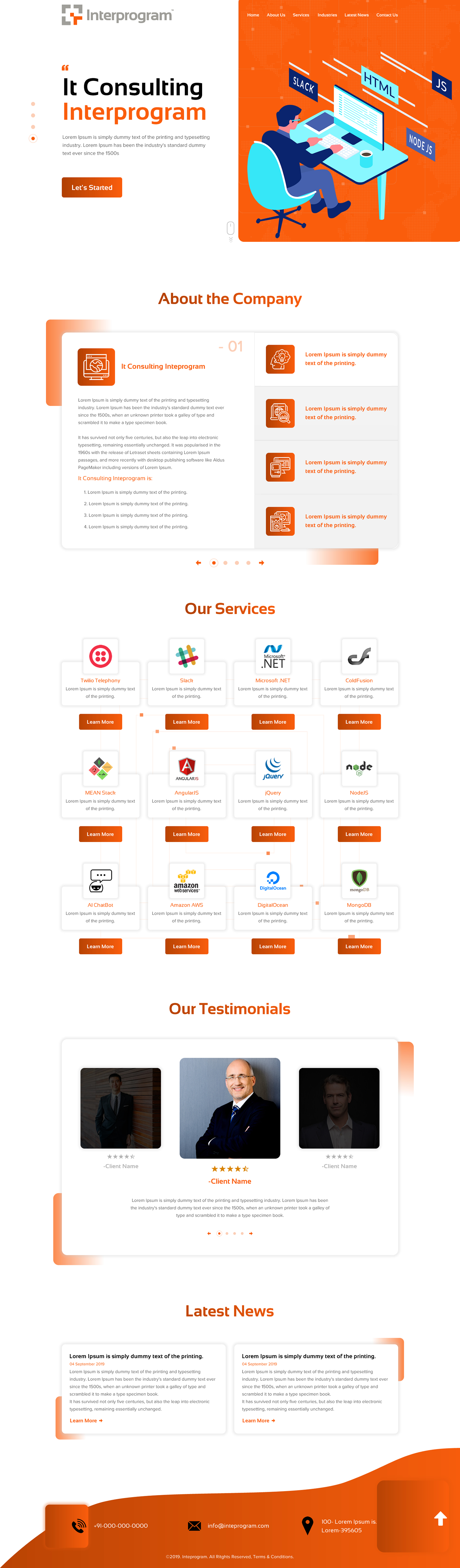 Wordpress Design by rightway for Interprogram, Inc. | Design #22540440