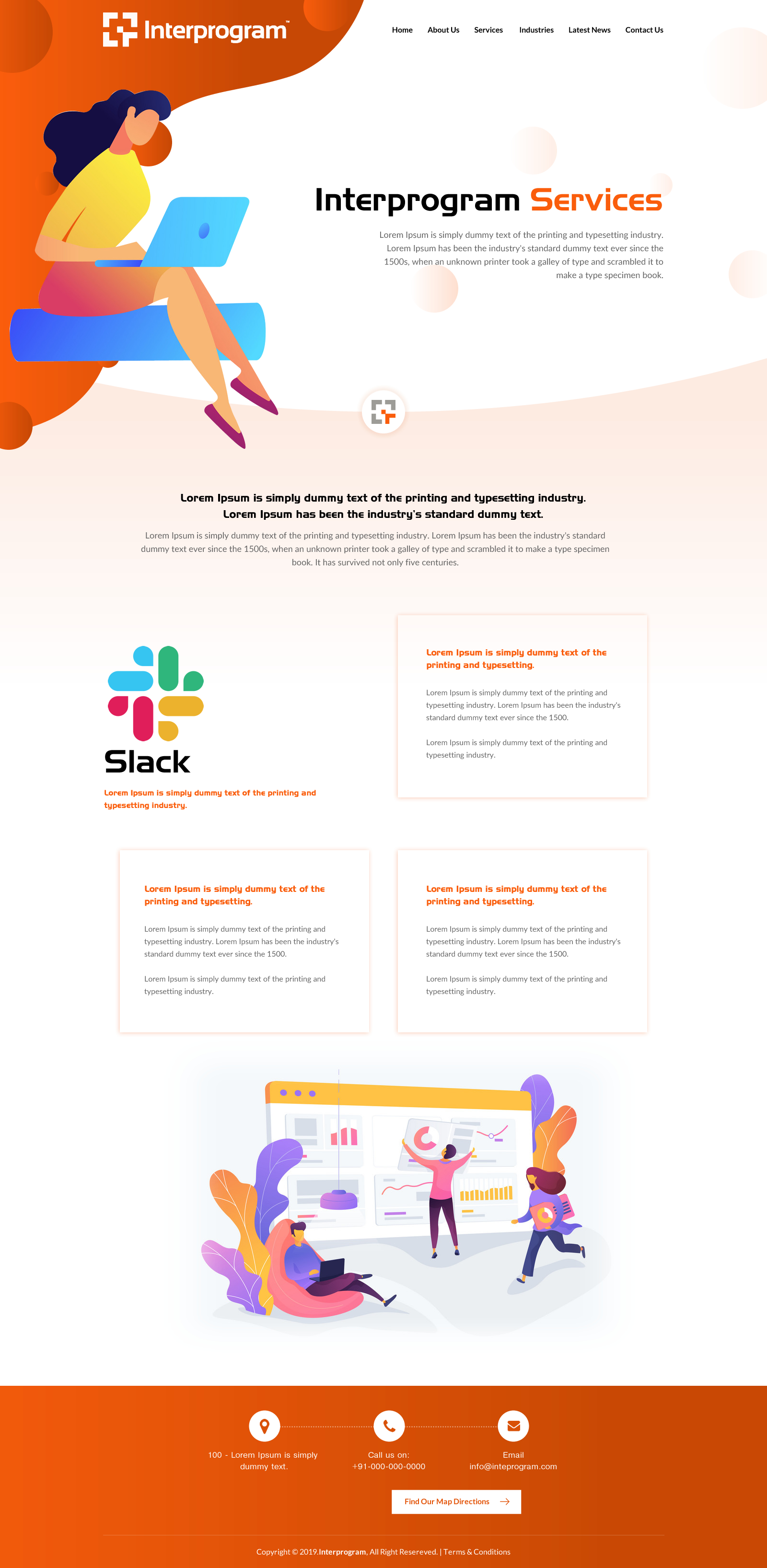 Wordpress Design by rightway for Interprogram, Inc. | Design #22540443