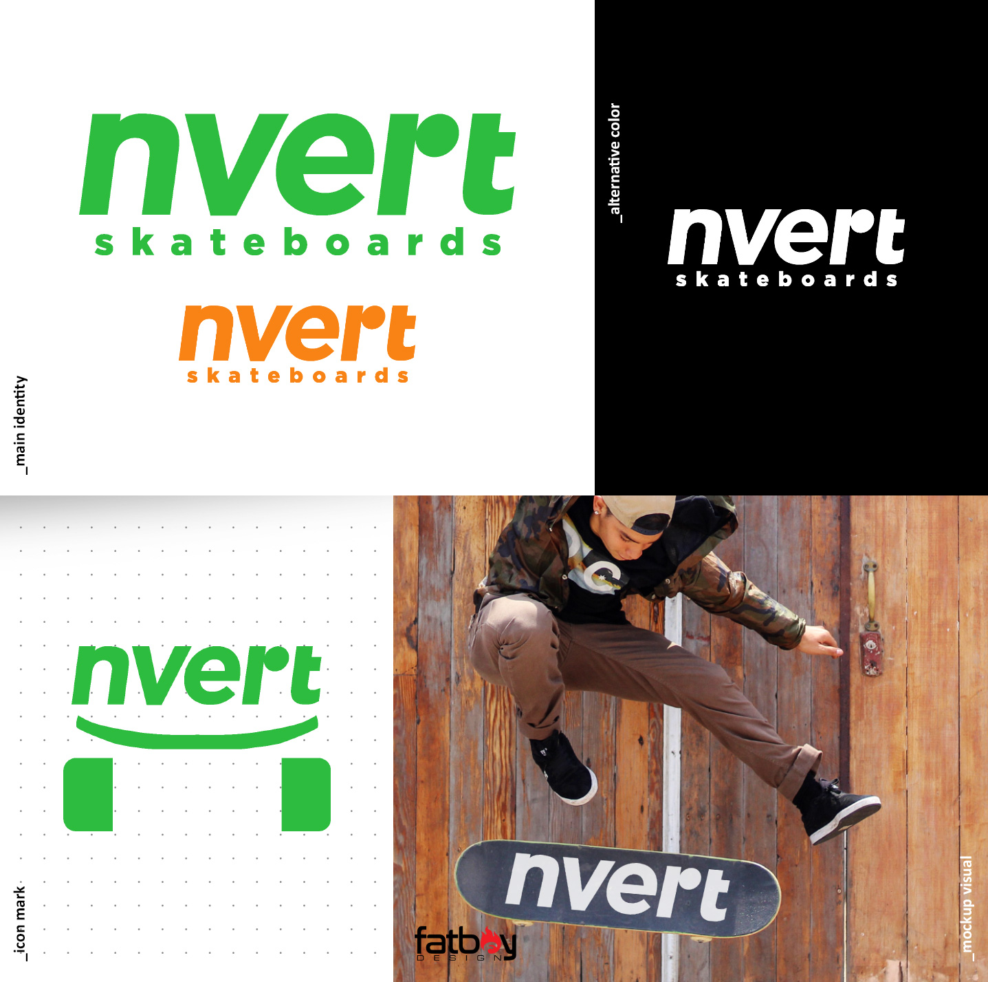 Logo-Design von Fatboy Graphic für nVert Sports | Design #22538716