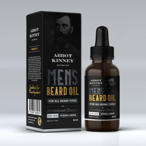 Packaging design for HOT NEW RETAIL BEARD OIL BRAND - Abbot Kinney Apothecary | Packaging Design by SAI DESIGNS