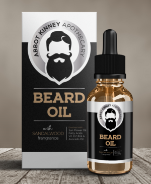 Packaging design for HOT NEW RETAIL BEARD OIL BRAND - Abbot Kinney Apothecary | Packaging Design by wiesnu.adji