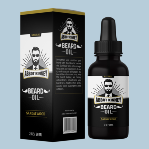 Packaging design for HOT NEW RETAIL BEARD OIL BRAND - Abbot Kinney Apothecary | Packaging Design by paulkanjosh