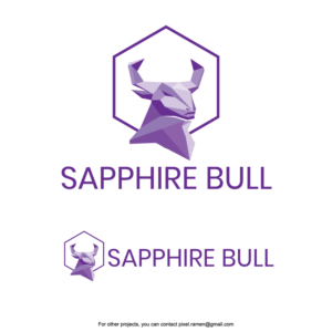 Sapphire Bull  | Logo Design by Noche designs