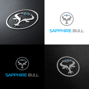 Sapphire Bull  | Logo Design by fatiyadesign