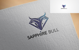 Sapphire Bull  | Logo Design by IdentsArt