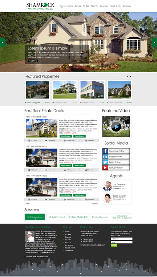 Wordpress Design by xupersoft for AuctionServices.com, Inc. | Design #2975427