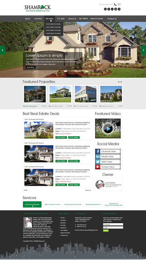 Wordpress Design by xupersoft for AuctionServices.com, Inc. | Design #2980517