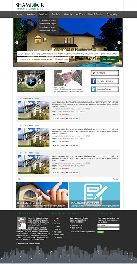 Wordpress Design by xupersoft for AuctionServices.com, Inc. | Design #2981918