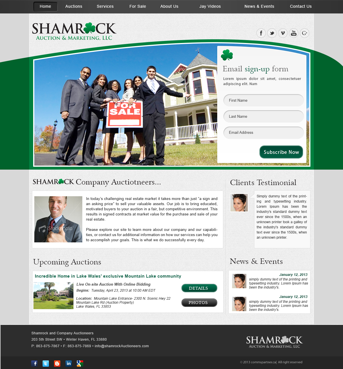 Wordpress Design by webxvision for AuctionServices.com, Inc. | Design #2976996