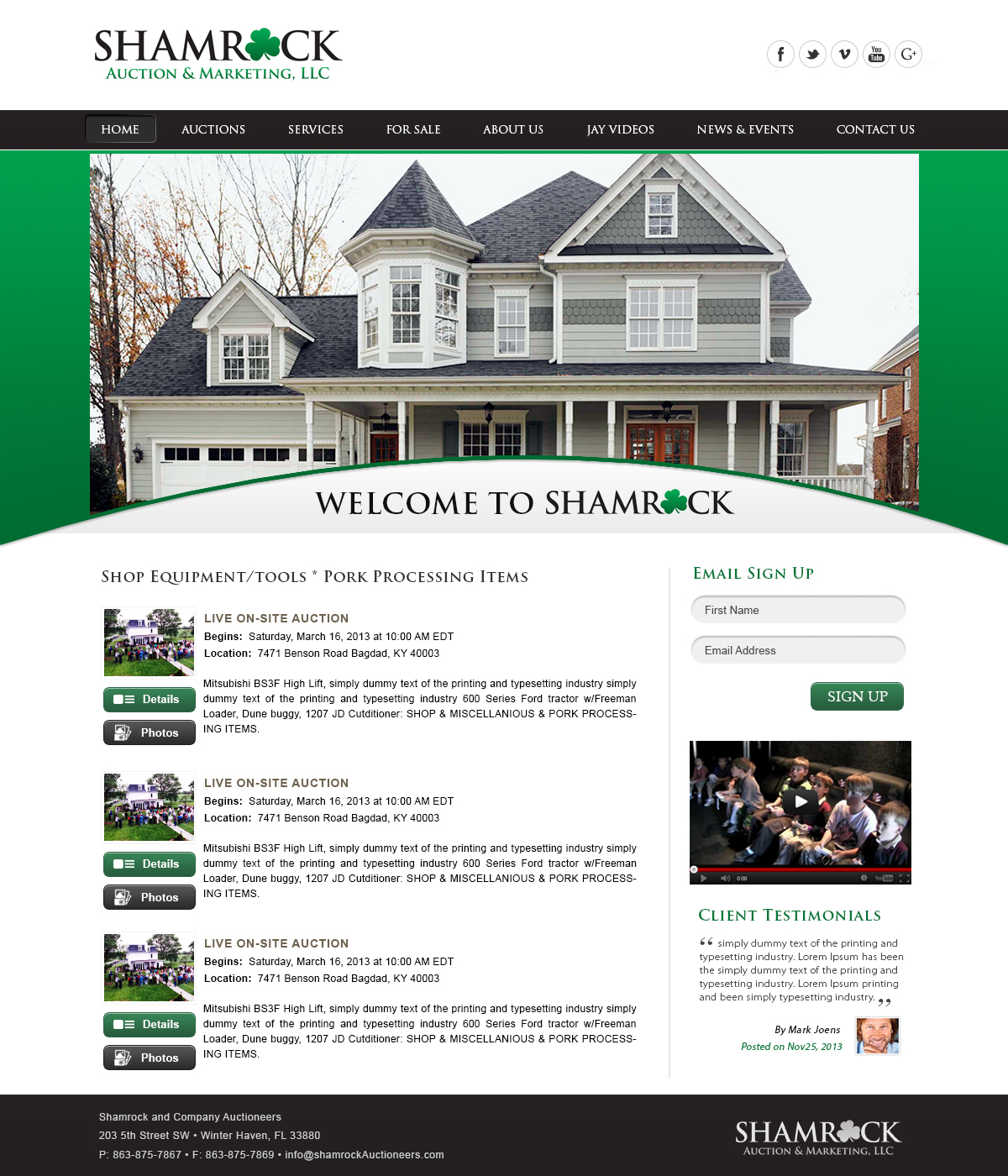 WordPress-Design von webxvision für AuctionServices.com, Inc. | Design #2986970