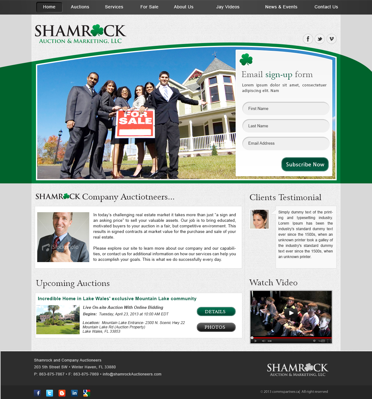 WordPress-Design von webxvision für AuctionServices.com, Inc. | Design #2986973