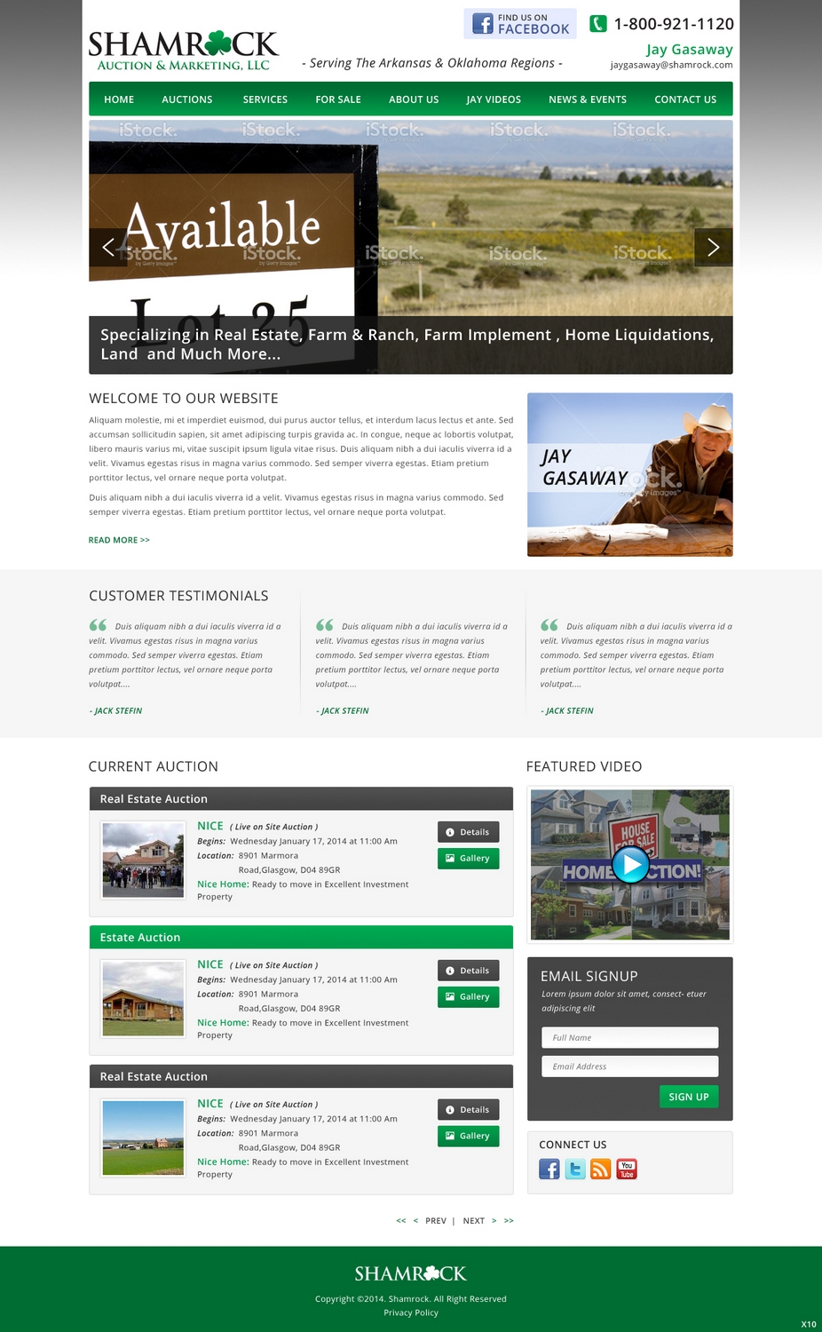 WordPress-Design von pb für AuctionServices.com, Inc. | Design #2978658