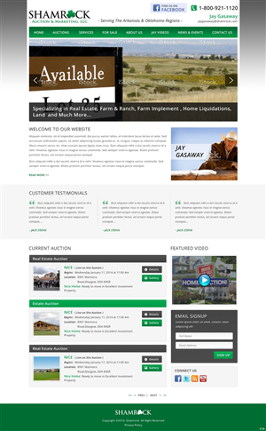 Wordpress Design by pb for AuctionServices.com, Inc. | Design: #2978658