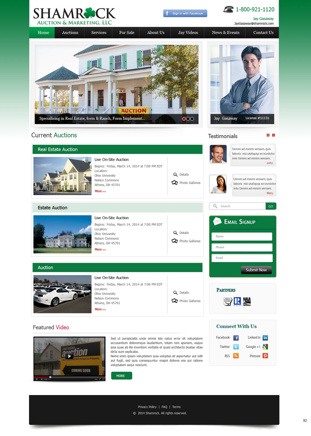 WordPress-Design von pb für AuctionServices.com, Inc. | Design #2978668