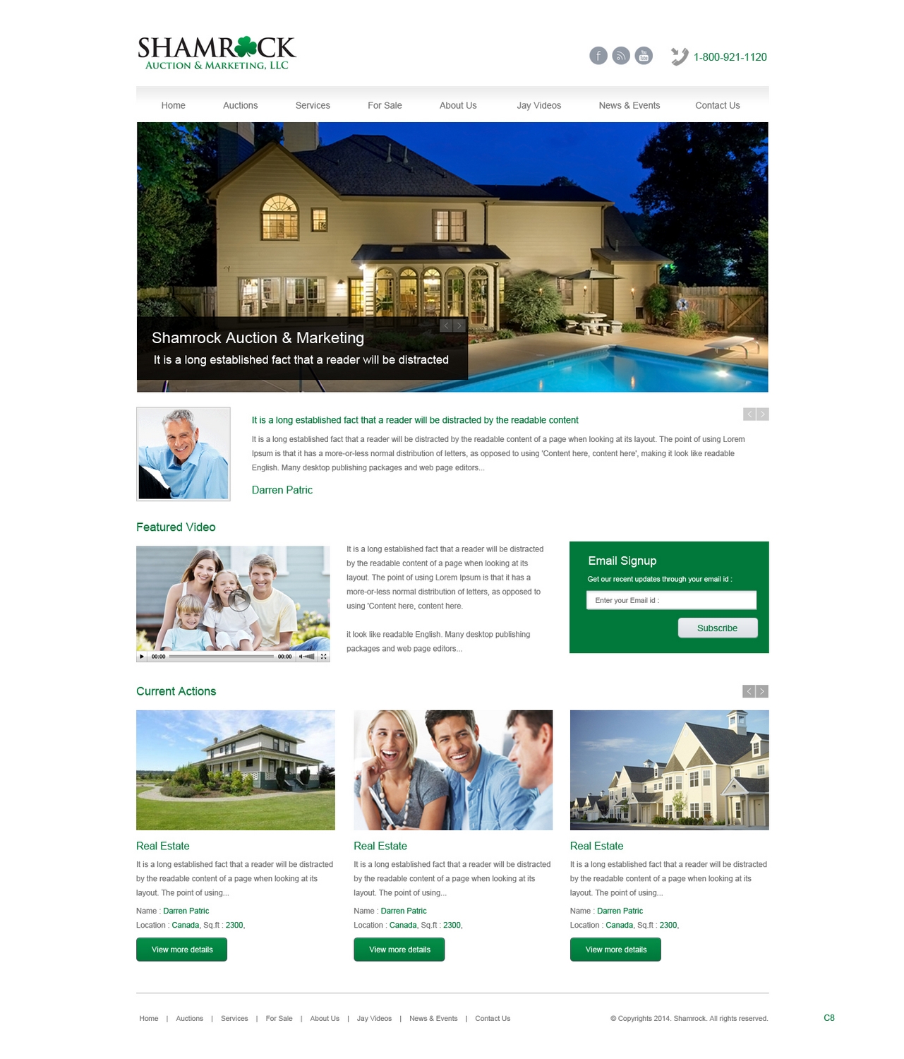 WordPress-Design von pb für AuctionServices.com, Inc. | Design #2988959