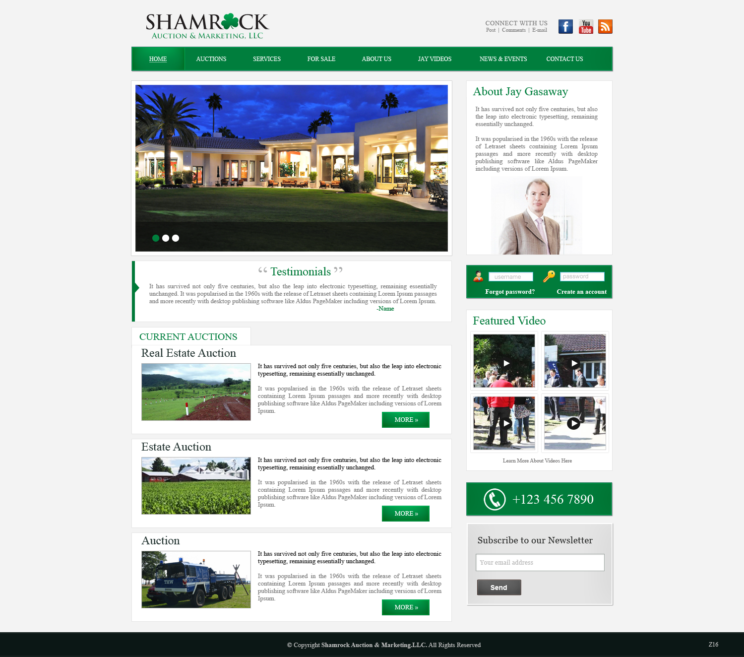 WordPress-Design von pb für AuctionServices.com, Inc. | Design #2988983