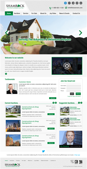 Wordpress Design by Creative Usha for AuctionServices.com, Inc. | Design: #2982782
