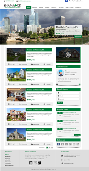Wordpress Design by Creative Usha for AuctionServices.com, Inc. | Design: #3003380