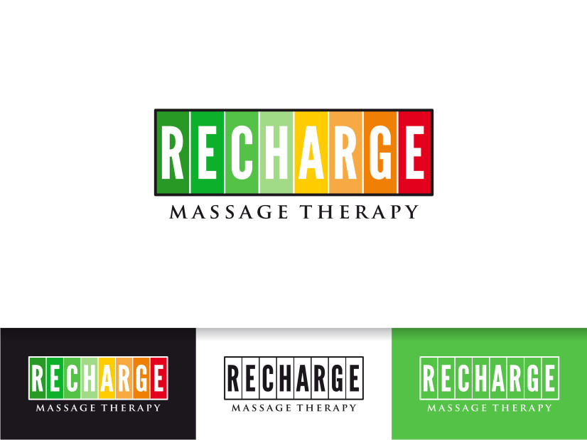 Logo Design by Atvento Graphics for Recharge Massage Therapy | Design #704357