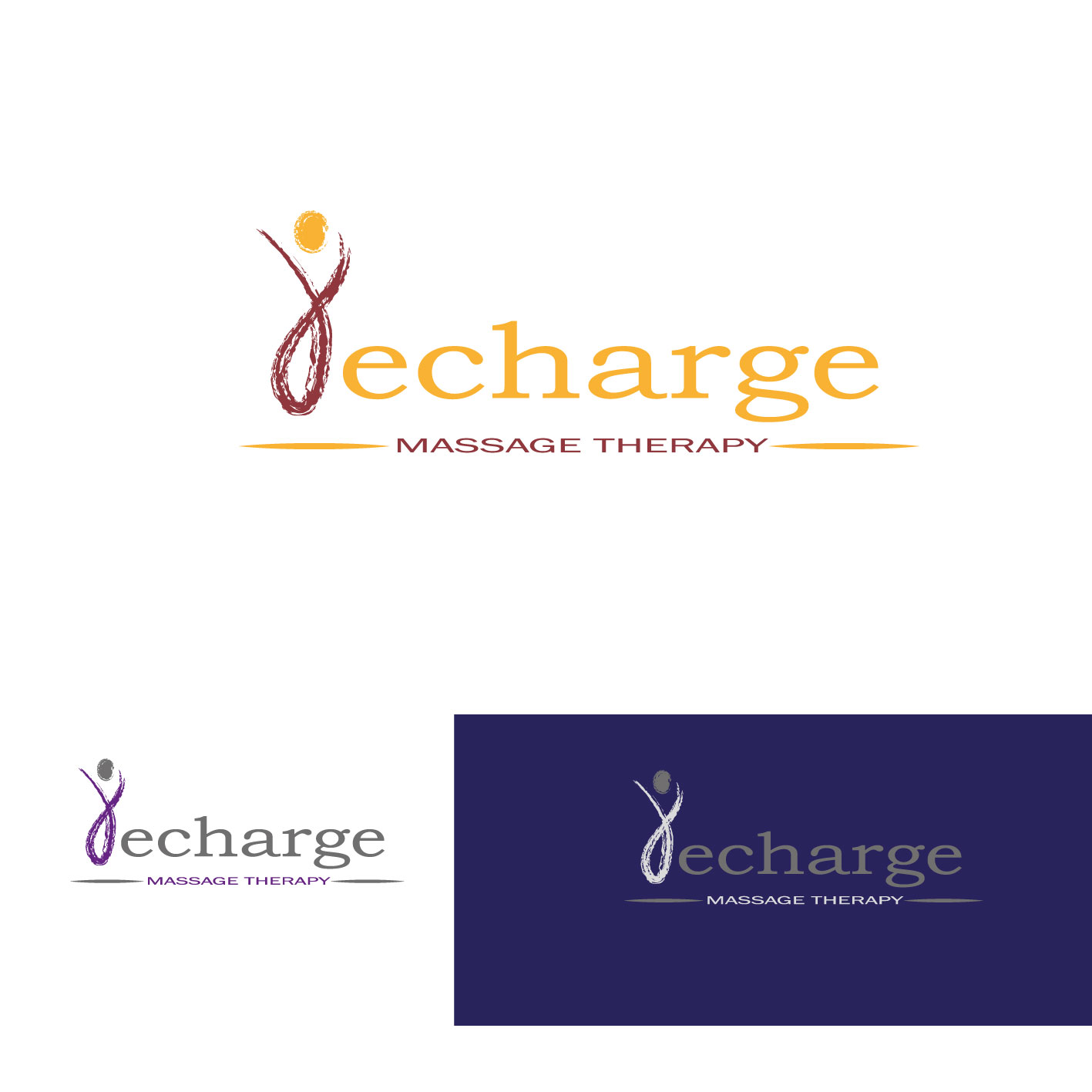 Logo Design by Nidhi for Recharge Massage Therapy | Design #707341