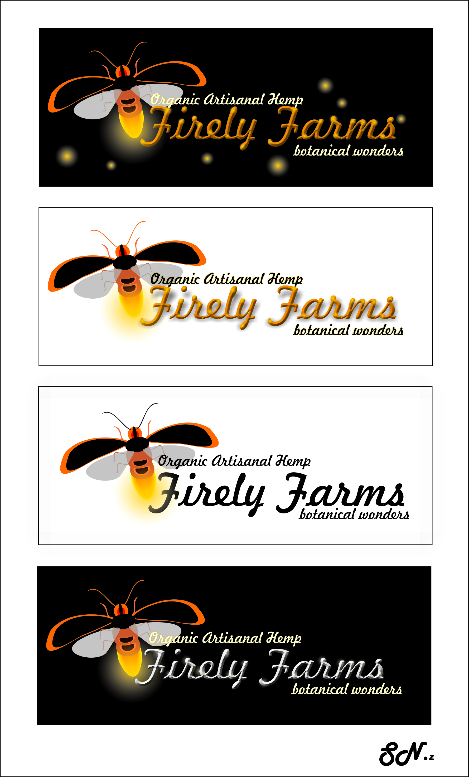 Logo Design by Nobu Dessin for Firefly Farms Botanical Wonders | Design #22536804