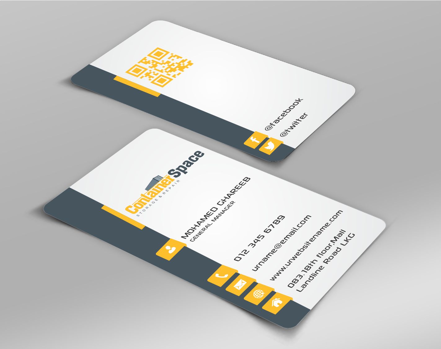 Business Card Design by AwsomeD for Containerspace | Design #3135042