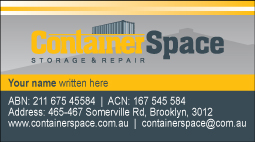 Business Card Design by homegraphic for Containerspace | Design #3112742