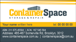 Diseño de Tarjeta de Presentación por homegraphic para Containerspace | Diseño #3119574